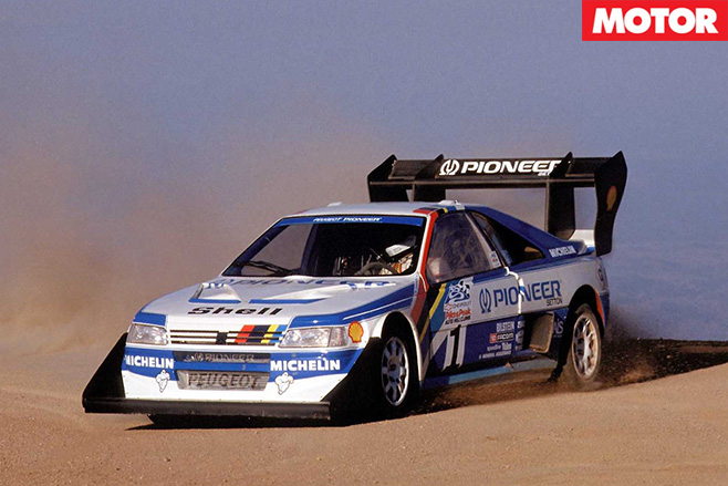 Peugeot 205 T16 driving