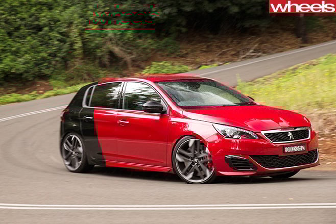 Peugeot -308-gti -driving -side
