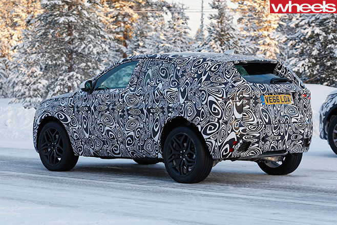 Jaguar -E-Pace -rear -side -driving