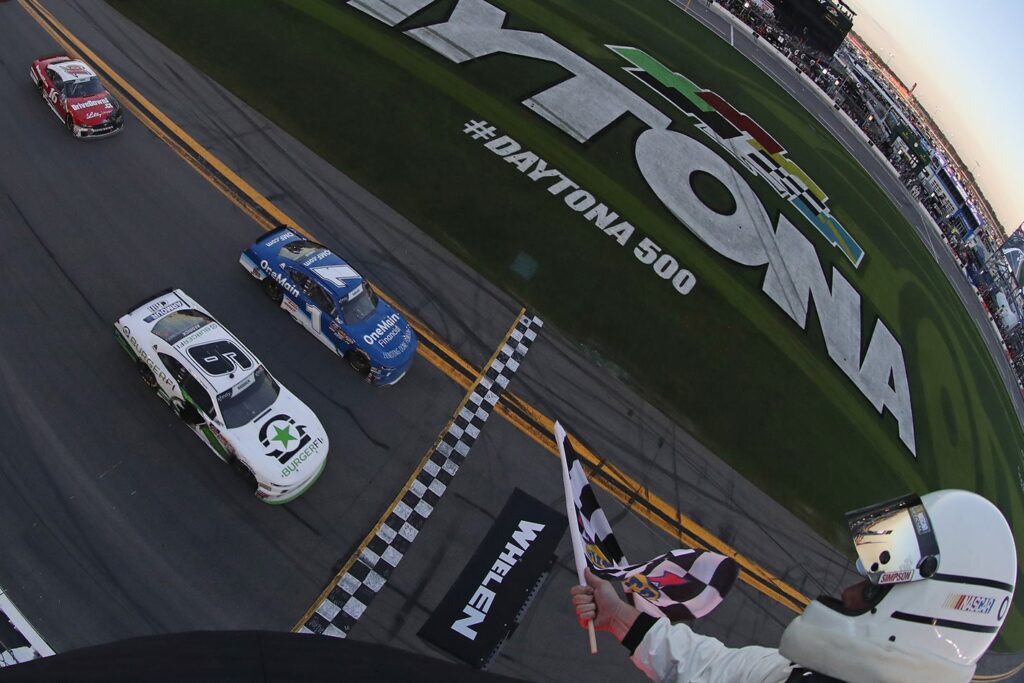 The closest finish in NASCAR history was wild