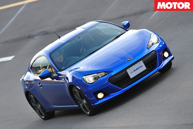 Subaru BRZ driving