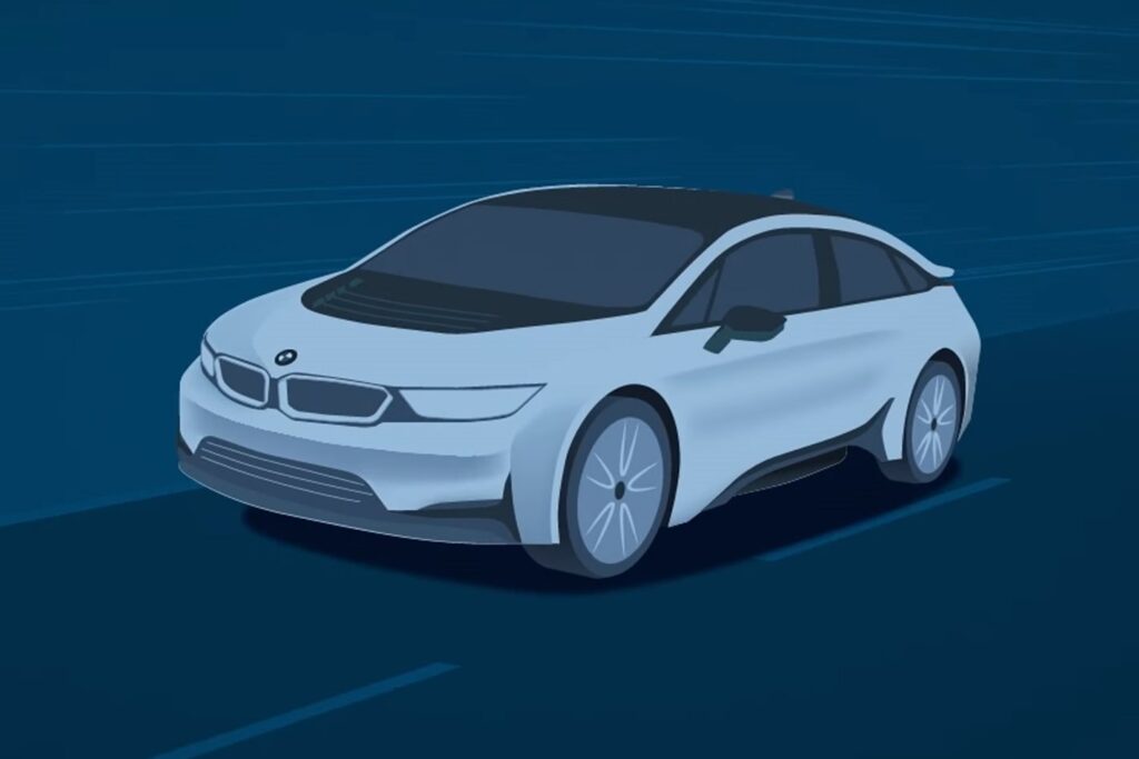 BMW i5 electric sedan previewed ahead of official reveal