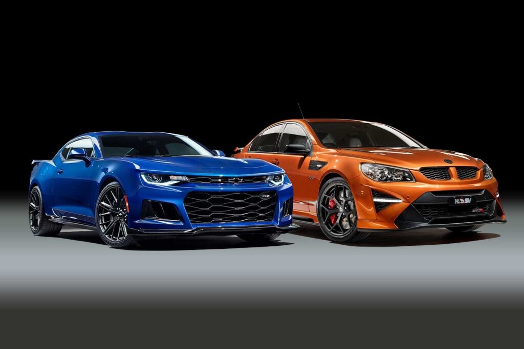 Chevrolet Camaro ZL1 HSV GTSR W1 compared