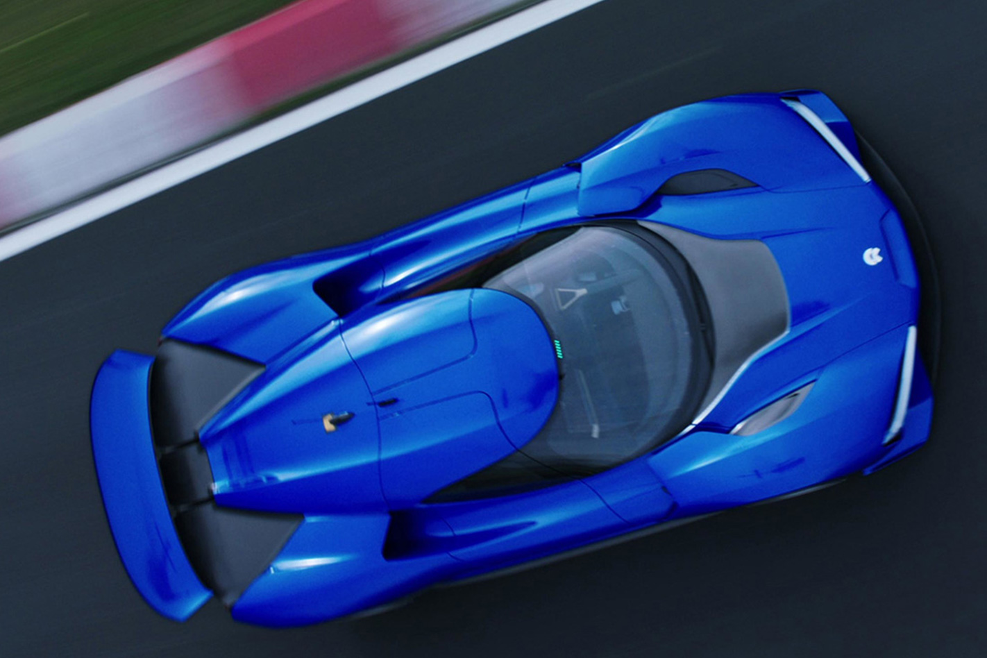 2018 NIO EP9 electric supercar aerial