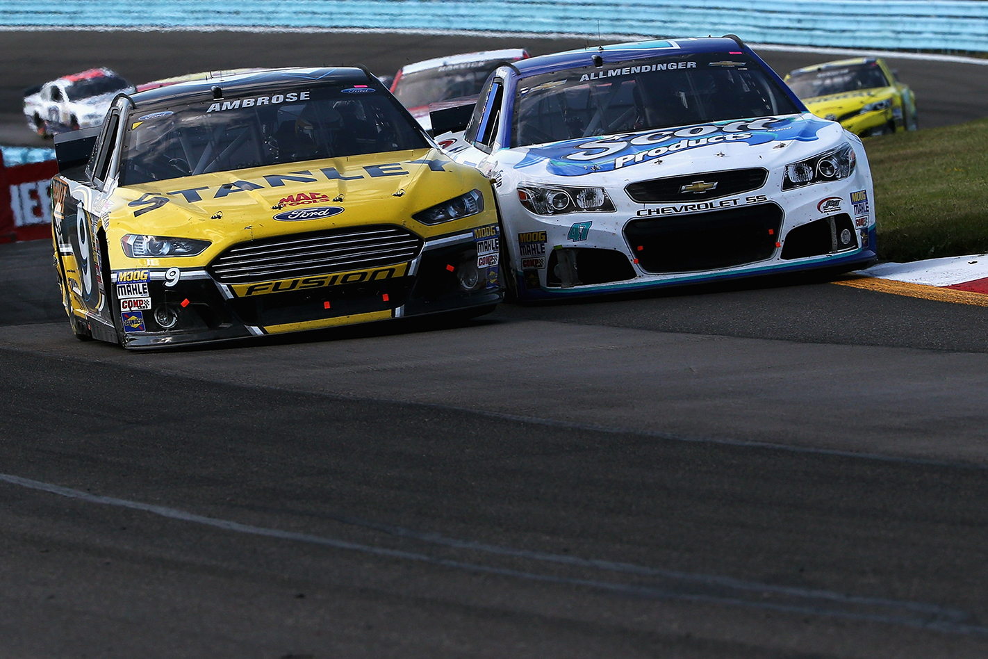Ambrose and Allmendinger go door-to-door at The Glen