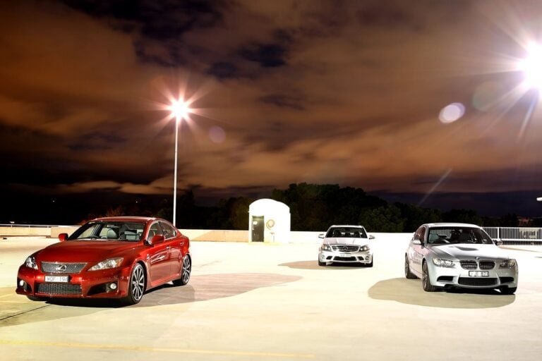 Lexus IS F vs Mercedes-AMG C63 vs BMW M3