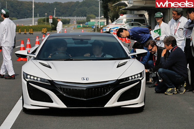 Honda -NSX-parked -front