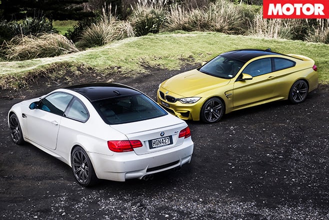Bmw m4 vs bmw m3 rear top