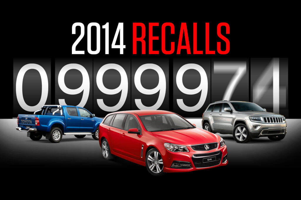 Australia car recalls record 2014