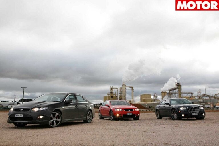 2008 FPV GT E vs HSV Senator vs Chrsyler 300C SRT8 comparison drive review classic MOTOR