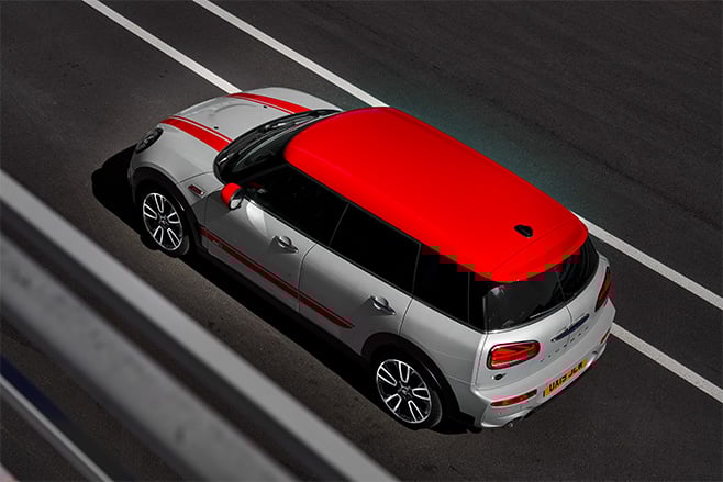 2019 Mini JCW Clubman red roof