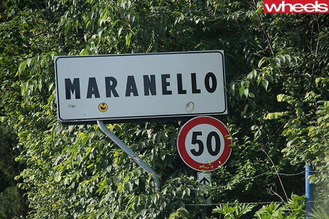 Maranello sign