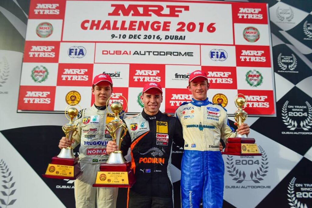 Joey Mawson at MRF Challenge in Dubai