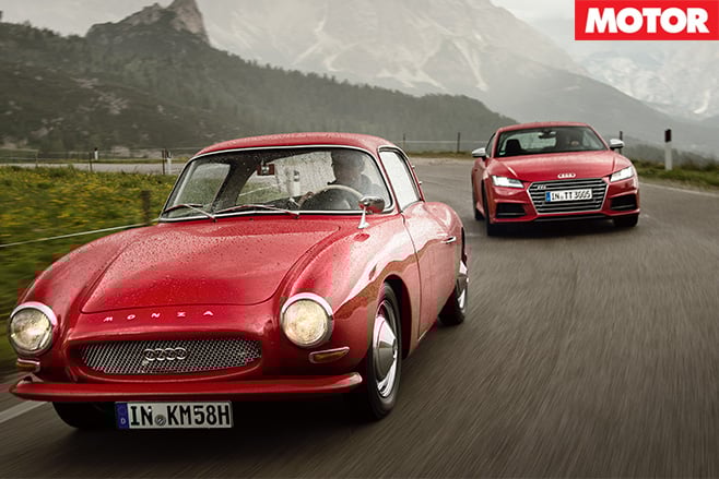 Audi tts vs dkw monza coupe driving