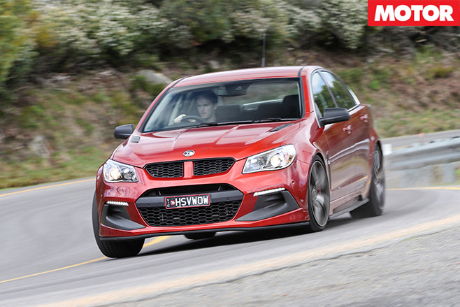 HSV R8 clubsport cornering