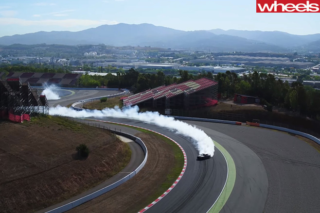 RTR-Mustang -drifting -around -Spa -Franchorchamps