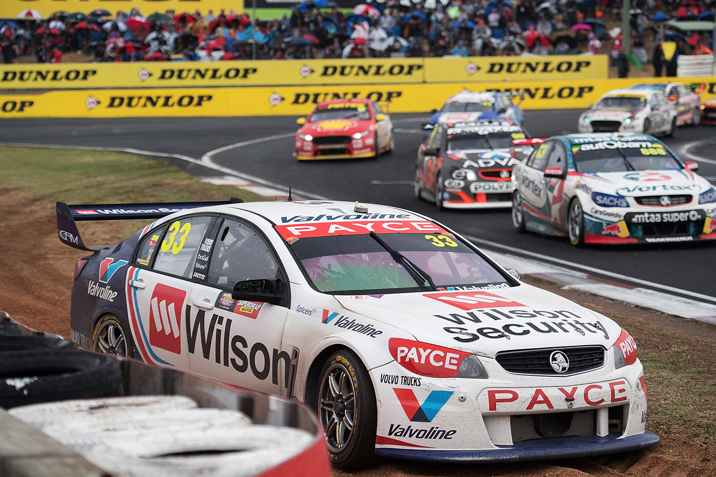 Garth Tander runs wide at the 2017 Bathurst 1000