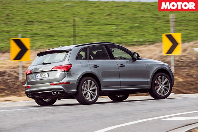 Audi SQ5 Plus rear driving