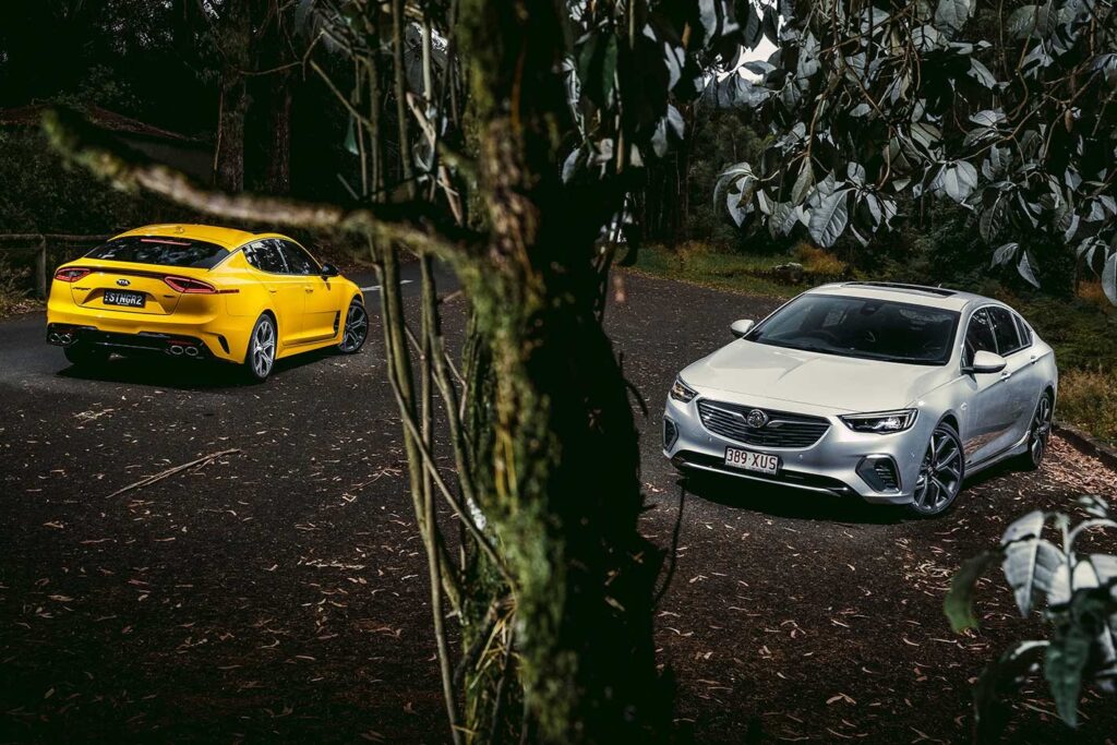 2018 Kia Stinger GT vs Holden Commodore VXR performance comparison