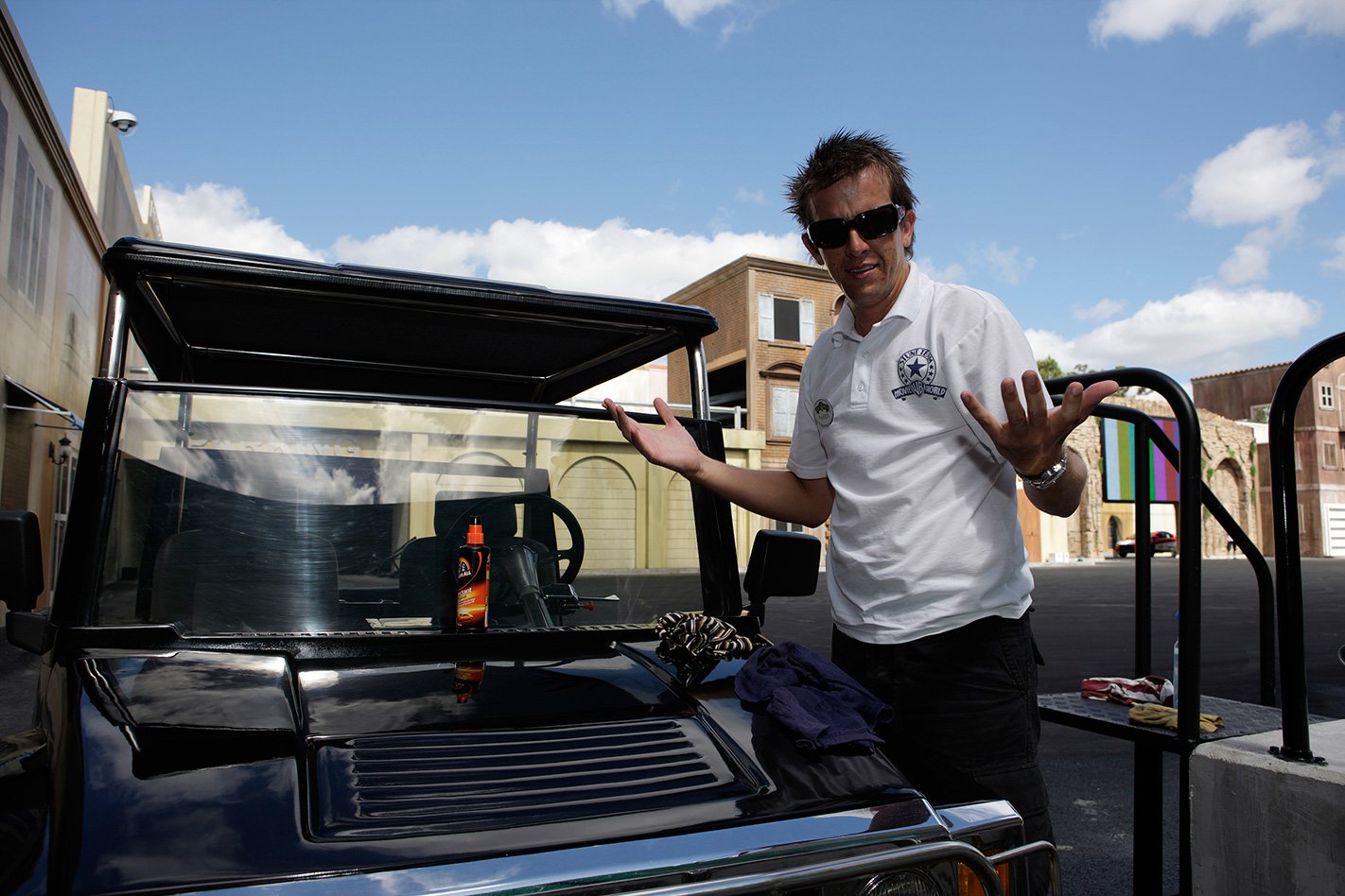 Warren Luff stunt driving