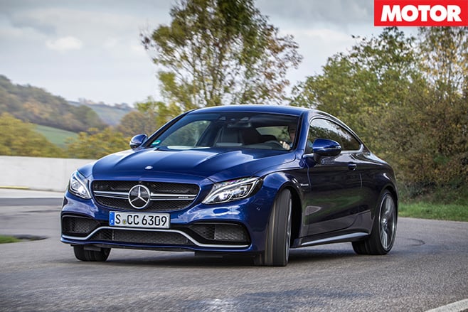 Mercedes amg c63 s coupe driving