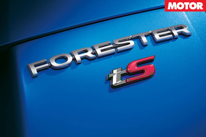 Subaru Forester tS badge