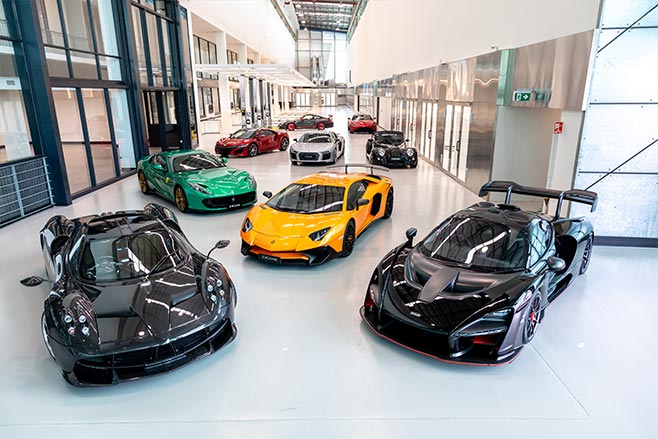 Supercars at Zagame Autobody Bespoke