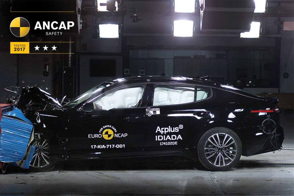 Kia Stinger three stars ANCAP main