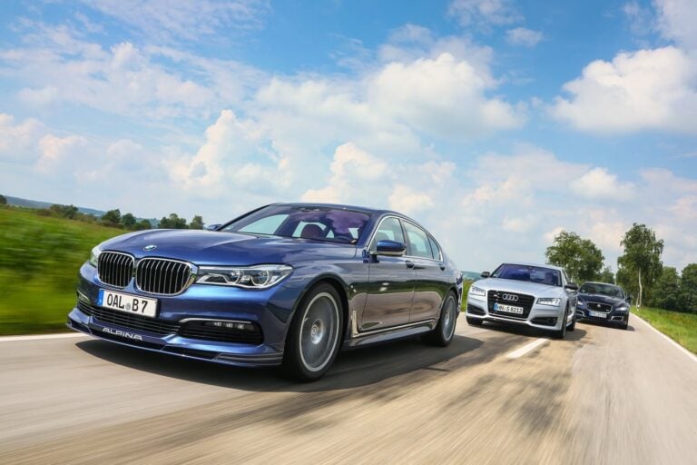 Alpina B7 vs Audi S8 Plus vs Jaguar XJR