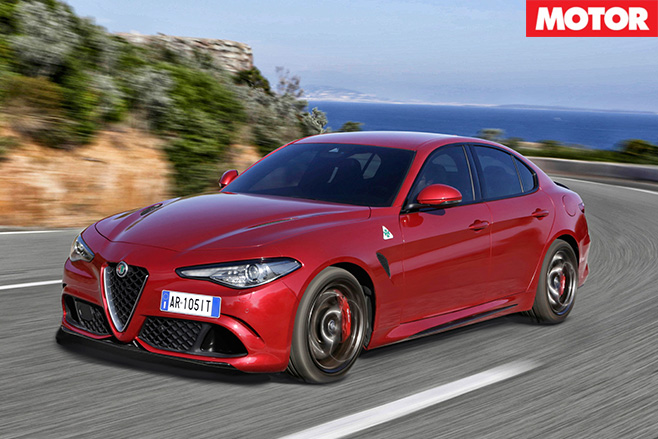 2016 Alfa Romeo Giulia driving front