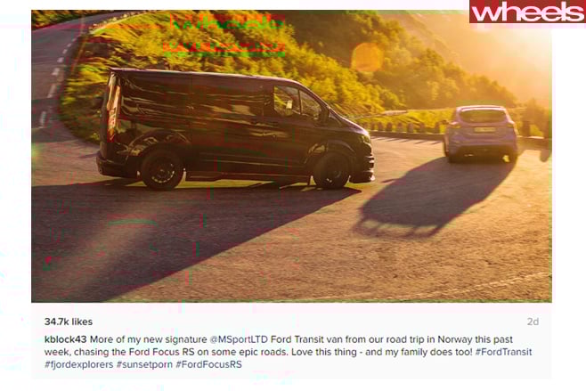 Ken -Block -Hoonigan -Ford -Transit -tweet