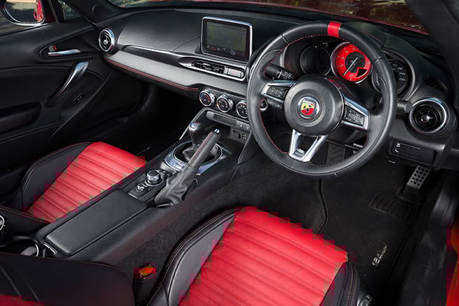 Abarth 124 Spider interior