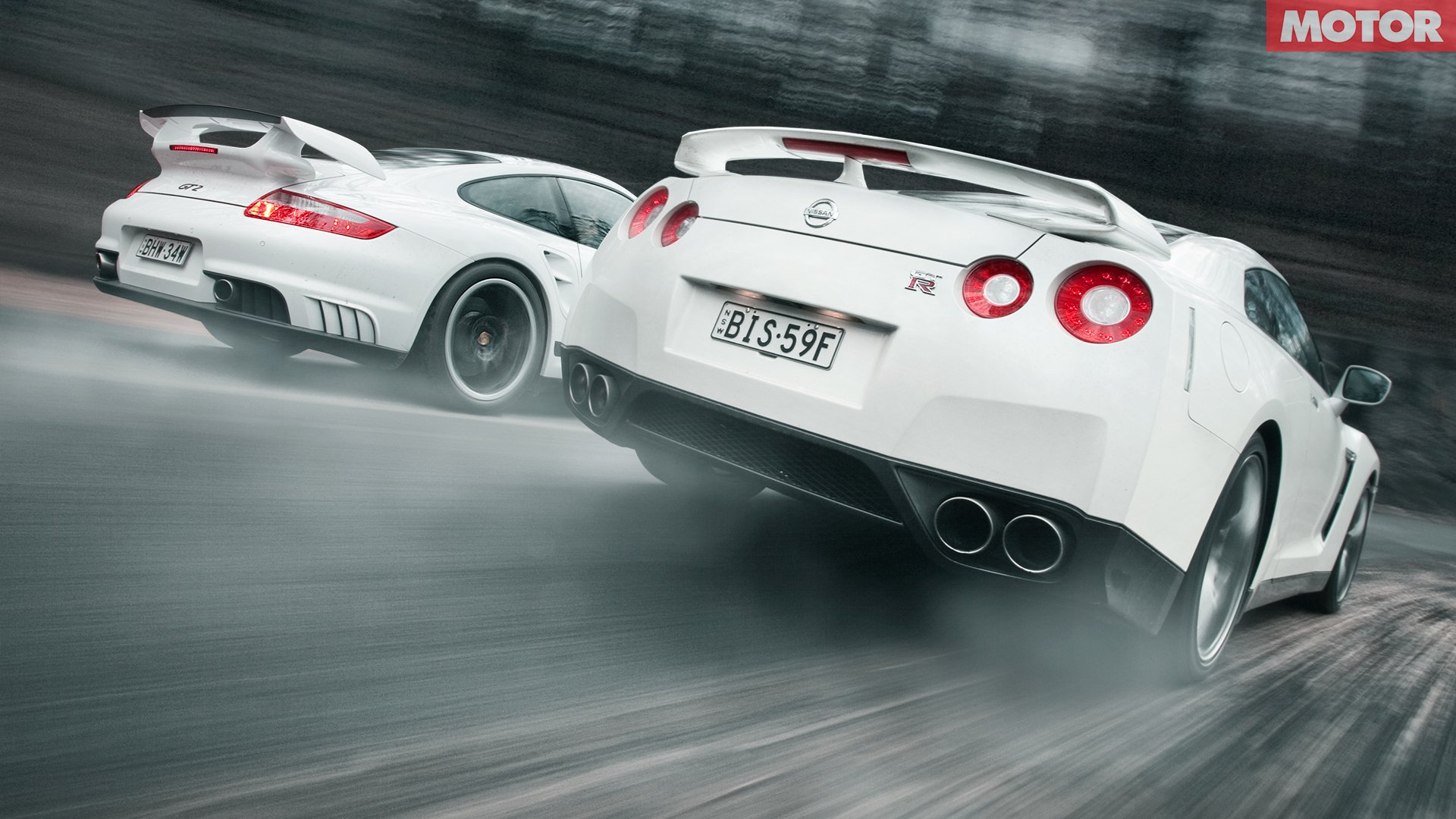Nissan GT-R versus Porsche 911 GT2