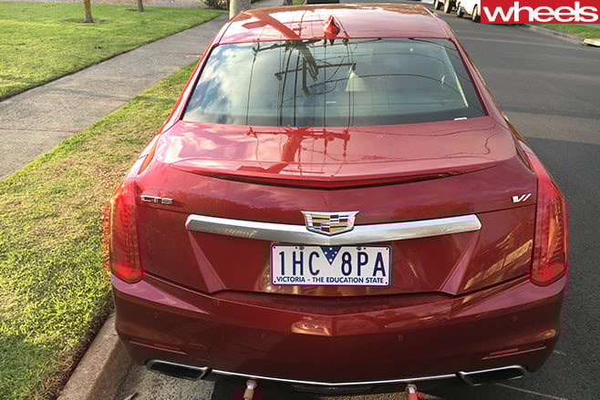 Red -Cadillac -CTS-front