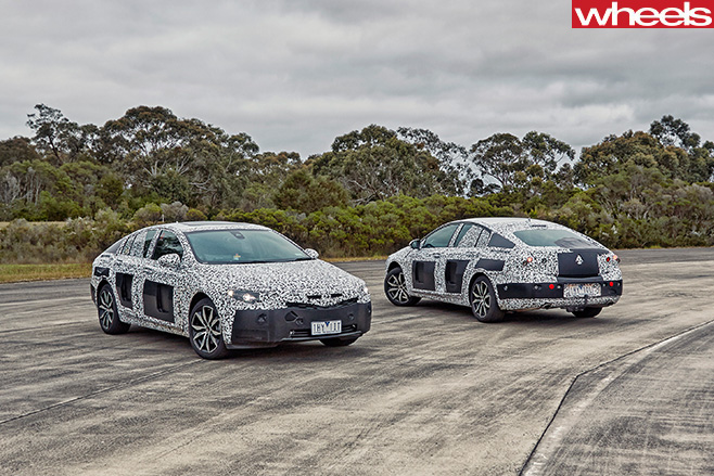 2018-Holden -Commodore -front -side -spied