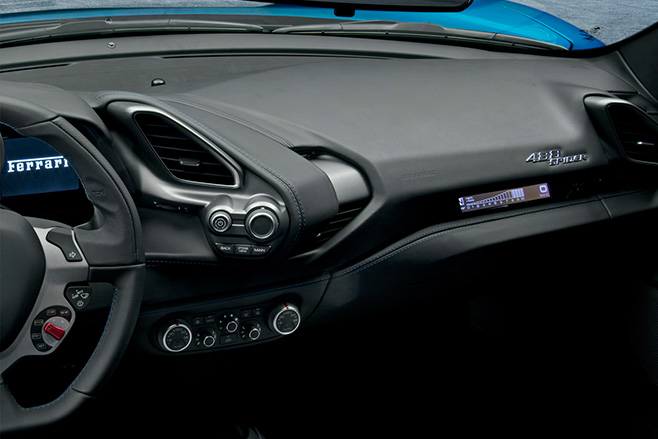 Ferrari 488 passenger display
