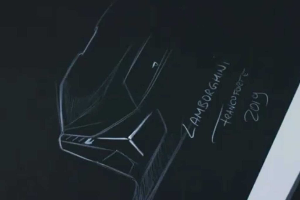 Lamborghini hybrid hypercar teaser Frankfurt 2019
