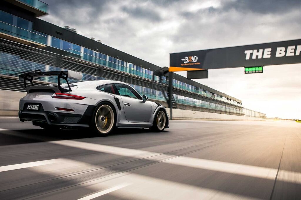 Setting the lap record at The Bend Motorsport Park