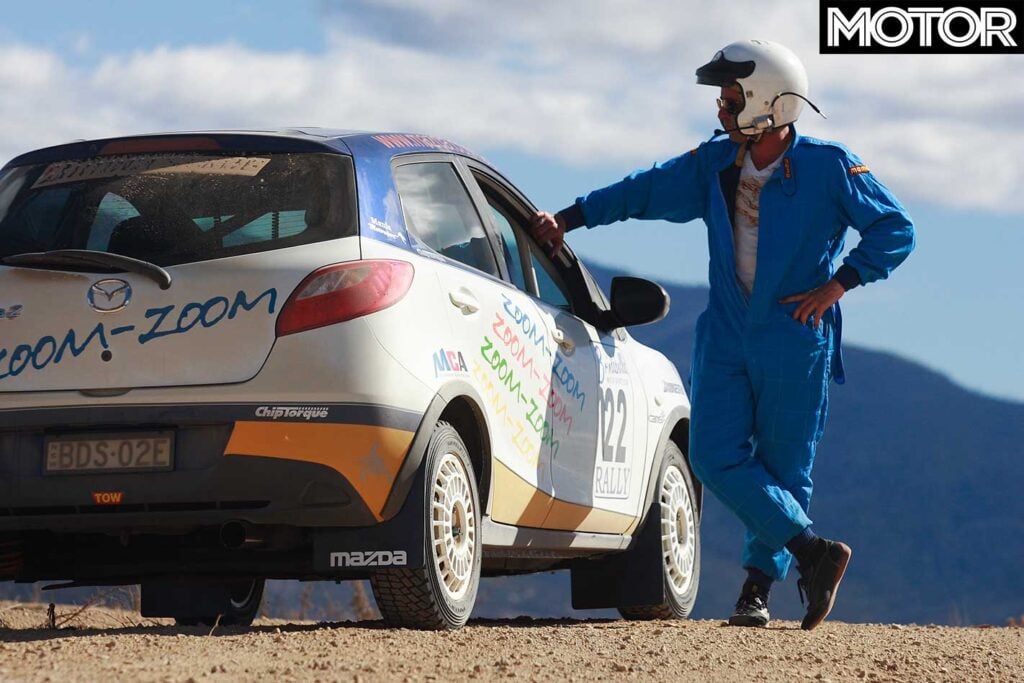 How to drive in a rally stage with a Mazda 2 rally car