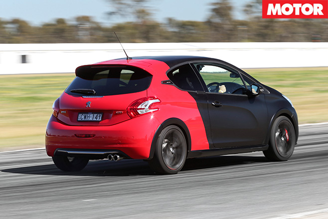 Peugeot -208-gti -30th -rear -driving
