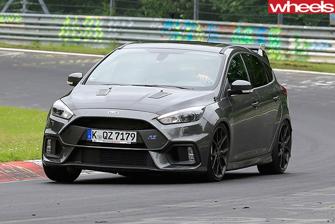 Ford Focus RS500 driving front side-on