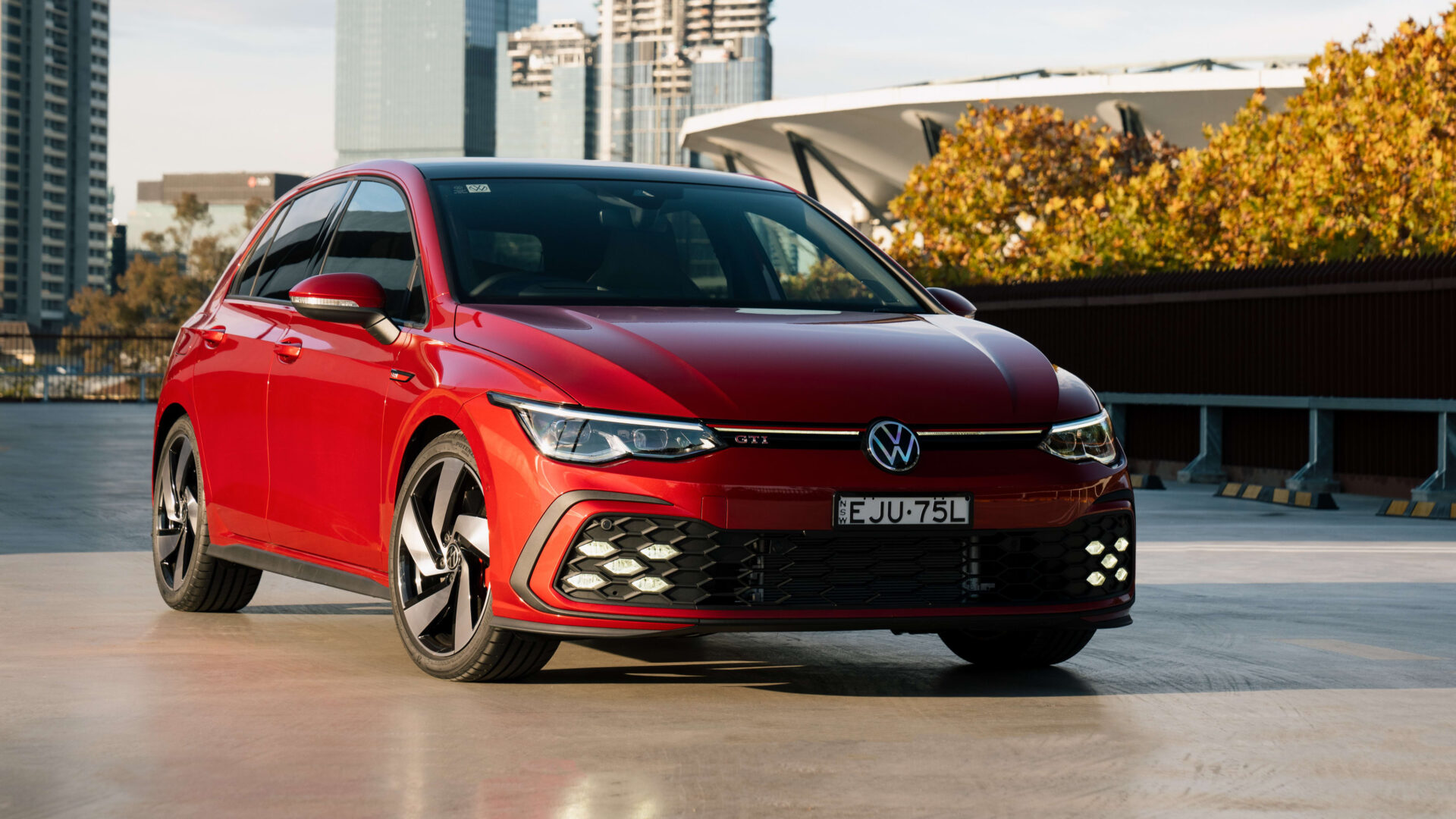 Mark 8 Golf R Riced Volkswagen Mk8 Golf GTI battles it out with BMW 128ti in hot-hatch segment