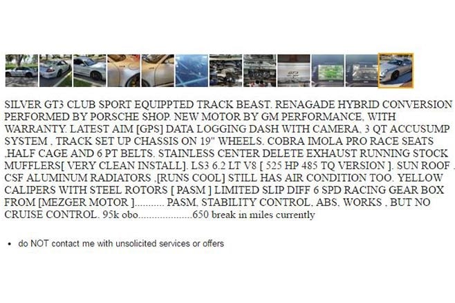 bad craigslist description