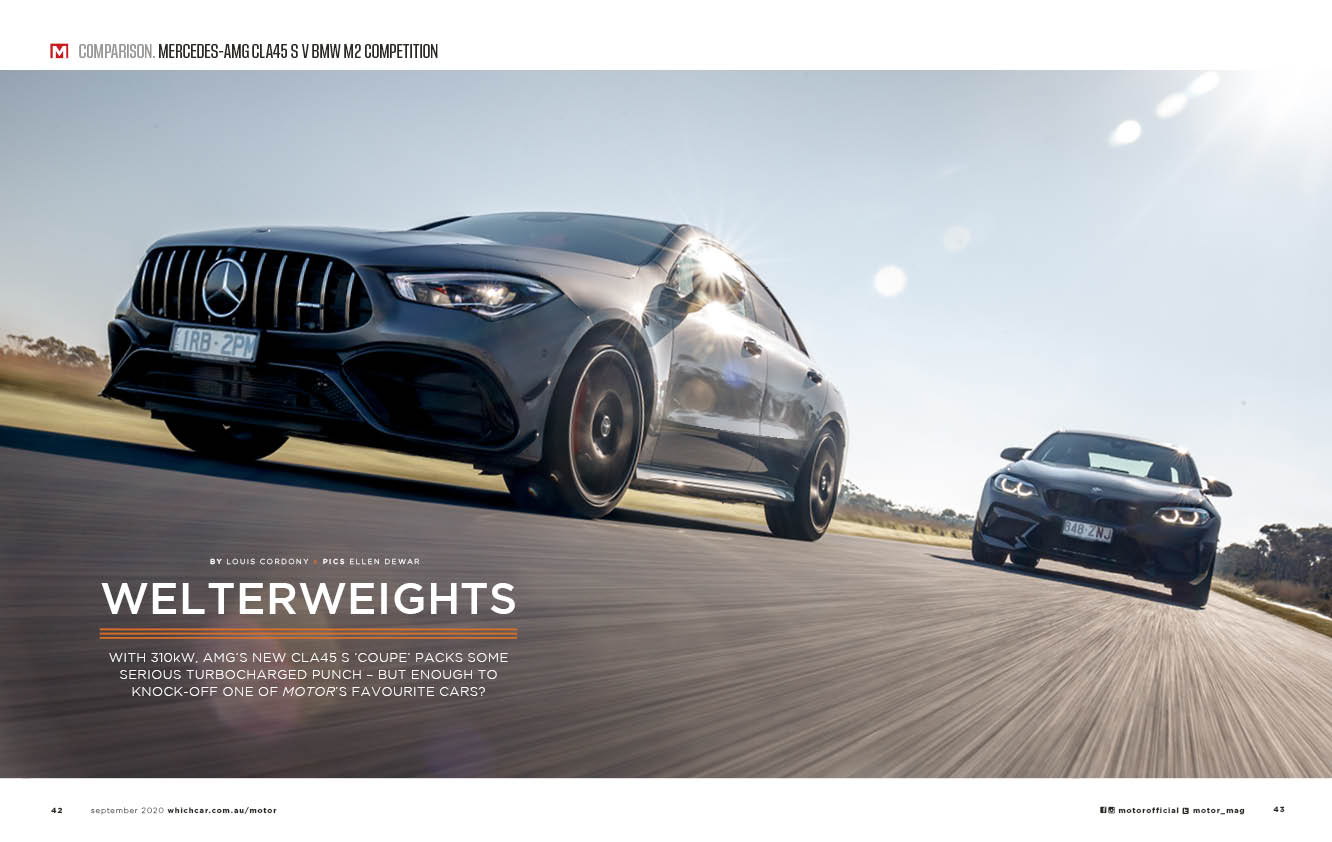 AMG CLA45 S vs BMW M2 Competition MOTOR Magazine