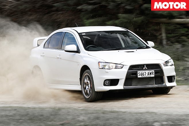Lancer Evo X wheel spin