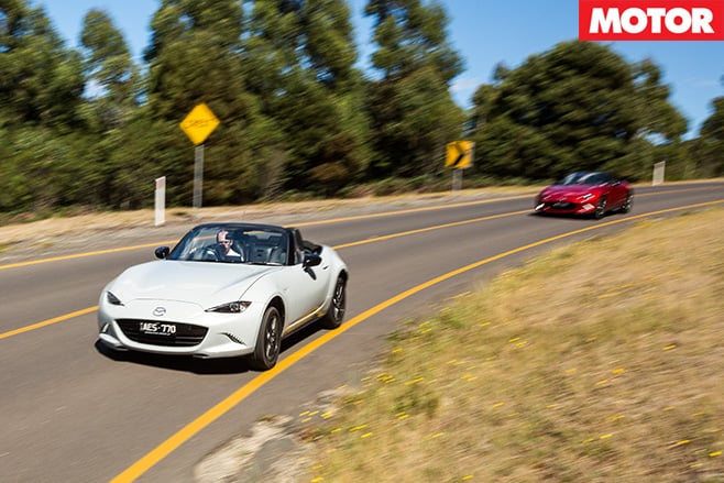 Mazda MX-5 1.5 litre vs 2.0 litre driving fast