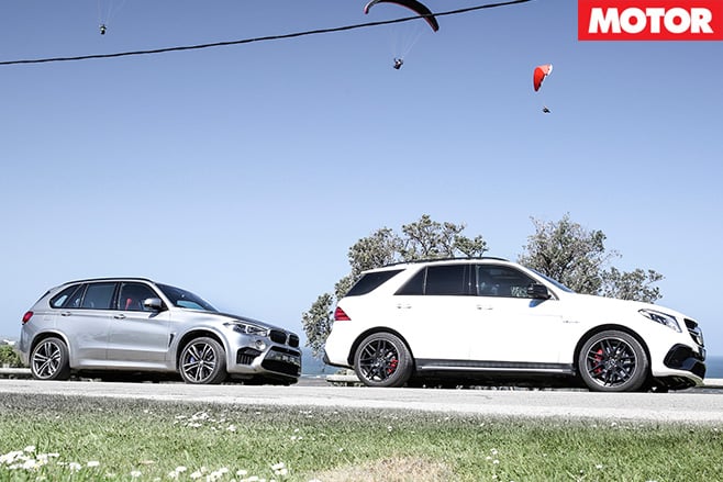 BMW X5 M VS Mercedes-AMG GLE63 S side