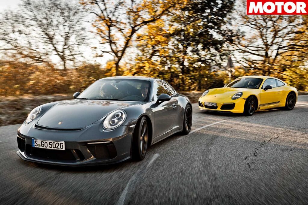 porsche 911 gt3 touring vs 911 carrera T comparison feature