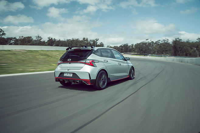 Hyundai i20 N on track