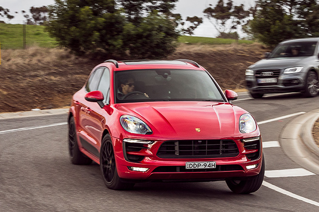 Porsche Macan driving